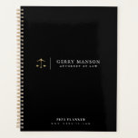 logo personnalisé planificateur d'affaires noir<br><div class="desc">design moderne minimaliste de logo personnalisé. Vous pouvez modifier le logo,  les couleurs et le texte de ce carnet de planification.</div>