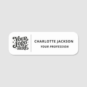 Logo personnalisé pour badge employé magnétique ou