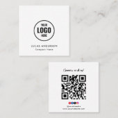 Logo personnalisé Se connecter avec Carte de visit (Devant / Derrière)