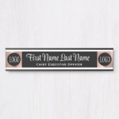 Logo personnalisé Signes de porte de bureau Plaque (Devant)