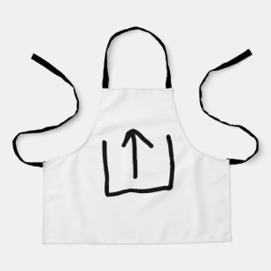 Logo personnalisé simple et élégant ici tablier d'