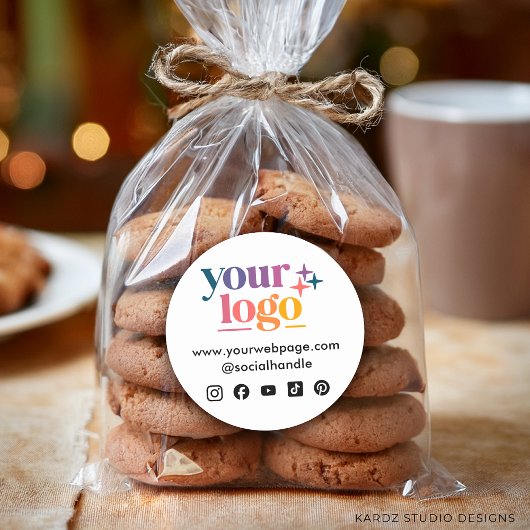 Logo Personnalisé Social Media Icons Sticker