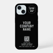 Logo Personnalisé Sur Le Dos Social Media Code QR  (Verso)