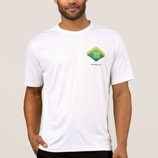 Logo personnalisé T-shirt sport-Tek pour homme (Devant)