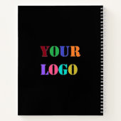 Logo Personnalisé Texte Carnet d'entreprise Vos co (Dos)