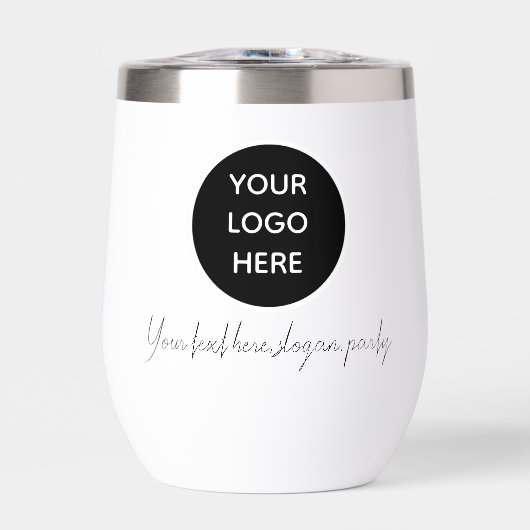 Logo personnalisé Texte d'entreprise Script noir (Avant)