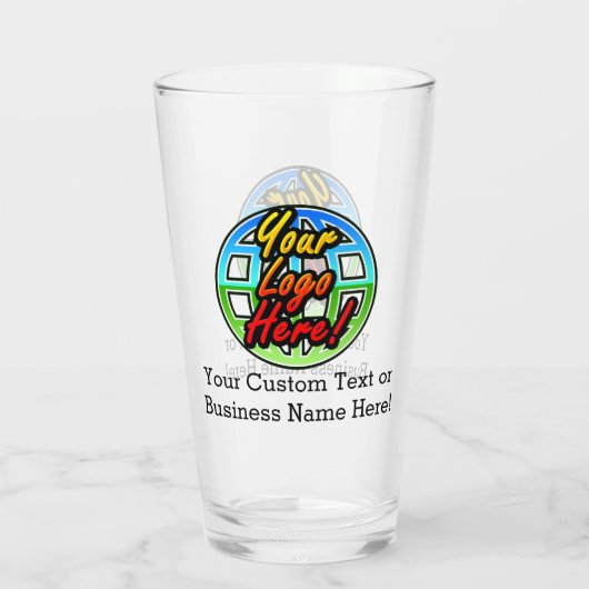 Logo personnalisé Verre à boire Aucune quantité mi (Dos)