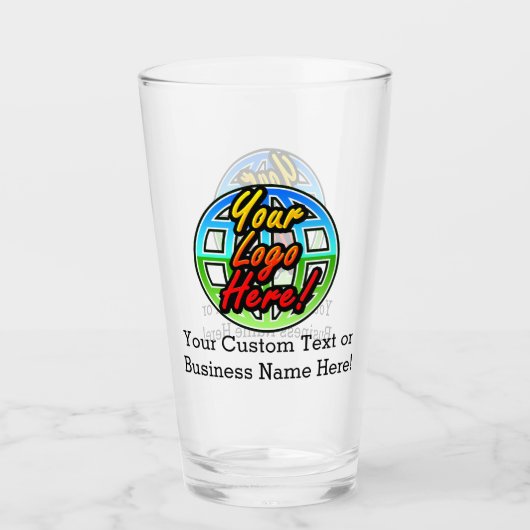 Logo personnalisé Verre à boire Aucune quantité mi (Devant)