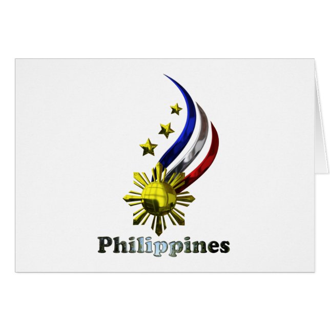 Logo philippin original. Mabuhay Pilipinas ! (Devant horizontal)