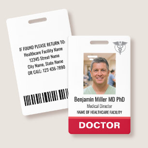 Logo Photo Badge d'identification Médecin Infirmiè