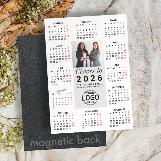 Logo Photo Calendrier moderne Carte magnétique 202