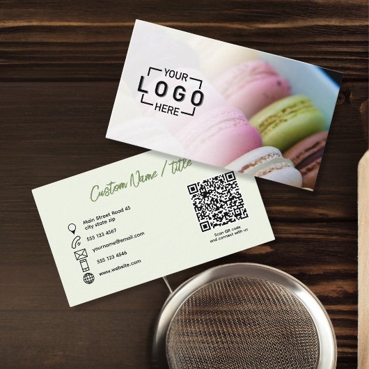 Logo photo Code QR Carte de visite