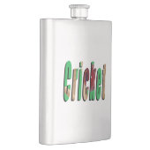Logo photo de cricket, flacon de hanche classique (Droite)