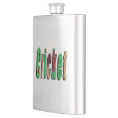 Logo photo de cricket, flacon de hanche classique (Gauche)