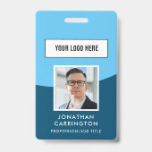 Logo photo de l'employé Code QR Badge (Avant)