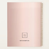 Logo photo d'entreprise rose maquillage d'or 2026 (Dos)