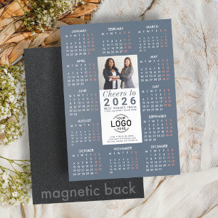 Logo Photo Info Dusty Calendar 2026 Magnetische Ka Uitnodiging