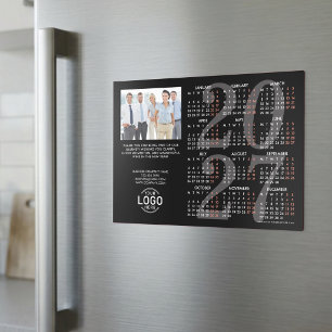 Logo Photo Info Noir Calendrier 2027 Carte Magnéti