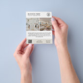 Logo Photo Minimalist Business Flyer (Hand)