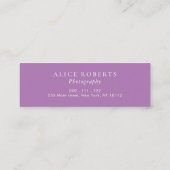 Logo photo moderne carte de visite (Dos)