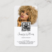 Logo photo QR Code Carte de visite de fidélité mod (Devant)