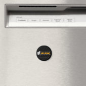 Logo 'PHP' | Magnet circulaire (In Situ (Lave-vaisselle))