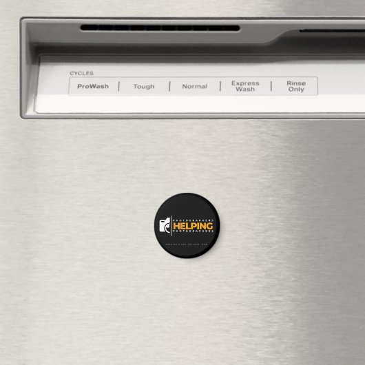 Logo 'PHP' | Magnet circulaire (In Situ (Lave-vaisselle))