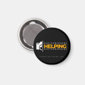 Logo 'PHP' | Magnet circulaire (Recto/Verso)