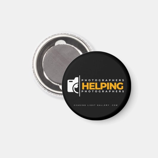 Logo 'PHP' | Magnet circulaire (Recto/Verso)