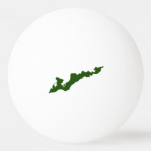 Logo Ping Pong Ball - Green