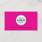 Logo Pink QR Code Instagram Visitekaartje (Voorkant)