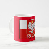 Logo polonais Mug de café (Devant gauche)