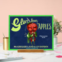 Logo Pomme Glen Ian Vintage, Hooper, Washington,