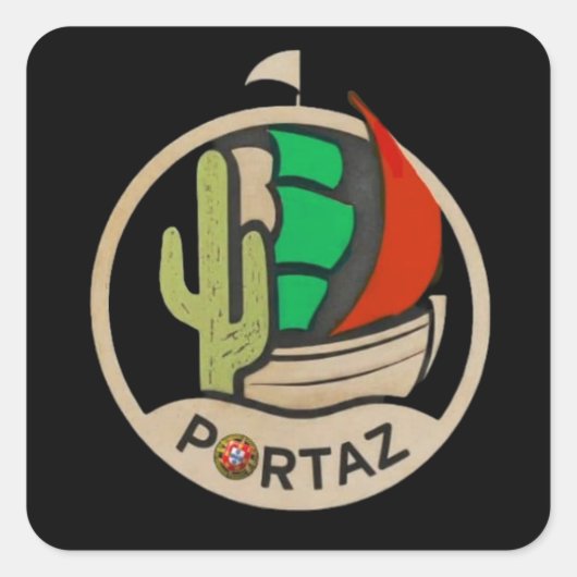 Logo PortAz Sticker #2 (Devant)