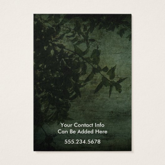 Logo Porte-oreille botanique rustique foncé vert f (Dos)