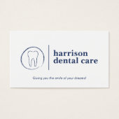 Logo Premium Dentiste blanc/bleu (Devant)