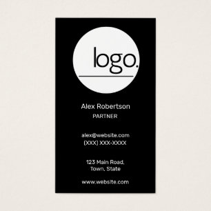 LOGO PROESSIONNEL NOIR MODERNE BLANC VERTIQUE