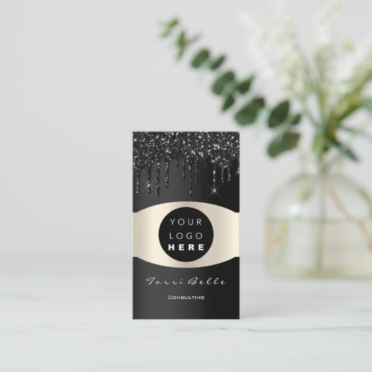 Logo Professional Black VIP Investment Consulting Visitekaartje (Staand voorkant)