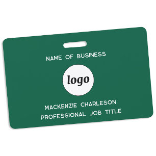 Logo Professional Business Forest Green Naam Badge