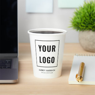 Logo Professional minimalist Papieren Bekers