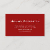 Logo professionnel Carte de visite Red Curve Plati (Dos)