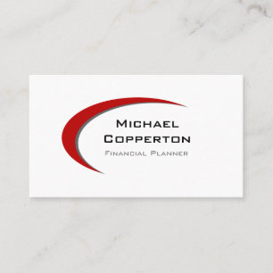 Logo professionnel Carte de visite Red Curve Plati