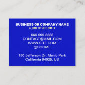 Logo Professionnel, Cartes de Rendez-vous Modernes (Dos)