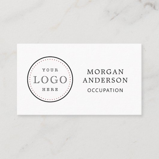 Logo professionnel Code QR Carte de visite simple (Devant)