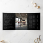 Logo professionnel d'entreprise Brochure noire pli (Intérieur)