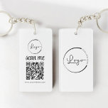 Logo professionnel du code QR promotionnel<br><div class="desc">Faites la promotion de votre marque sur le pouce grâce à ce Porte - clé promotionnel du logo professionnel QR Code. Doté de votre logo d'entreprise personnalisé et d'un code QR scannable, ce porte - clé offre un moyen facile pour les clients et les clients d'accéder instantanément à votre site...</div>