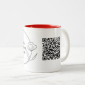 Logo professionnel et code QR Mug (Devant droit)