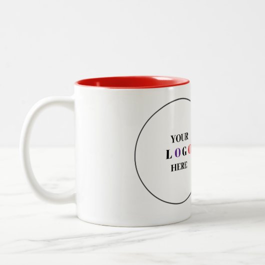 Logo professionnel et code QR Mug (Gauche)