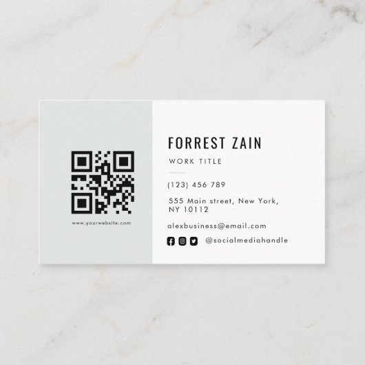 logo professionnel noir blanc carte de visite (Dos)