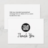 Logo Professionnel Personnalisé Et Carte de remerc (Devant / Derrière)